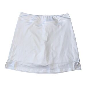 White Athletic Skort with Built-in Shorts - Size M